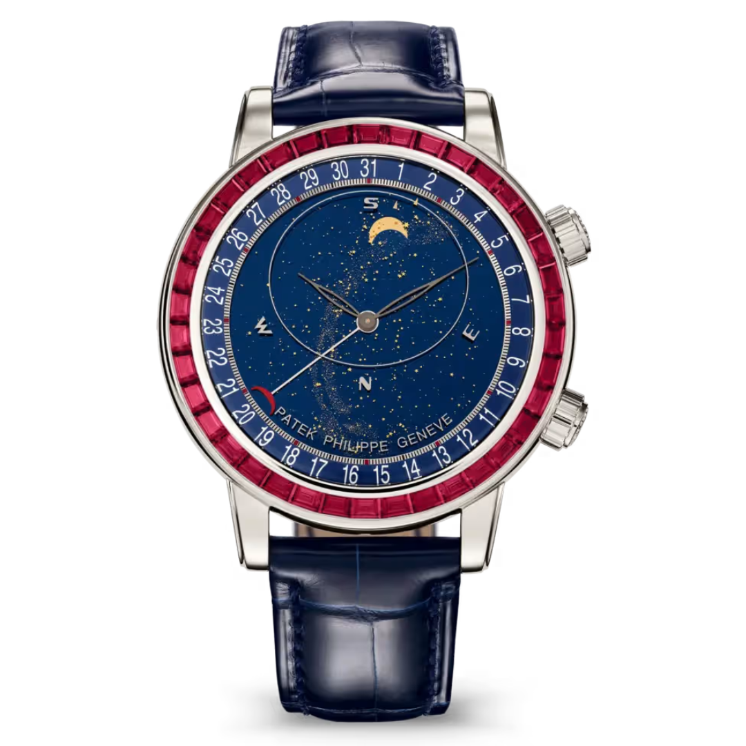 Patek Philippe 6104 12P 010 Patek Philippe 6104/12P-010 ruby bezel