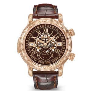 Mặt trước đồng hồ Patek Philippe 6002R-001 Sky Moon Tourbillon
