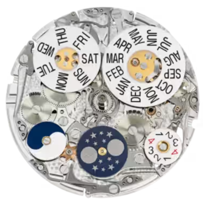 Cơ chế lịch vạn niên Patek Philippe 5320G-011 moonphase và lịch