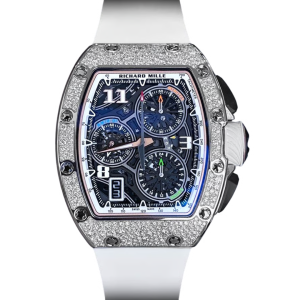 Mặt số Richard Mille RM72-01 Flyback Chronograph màu xanh skeleton