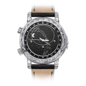 Mặt sau Patek Philippe 6002G-010 bản đồ bầu trời thiên văn